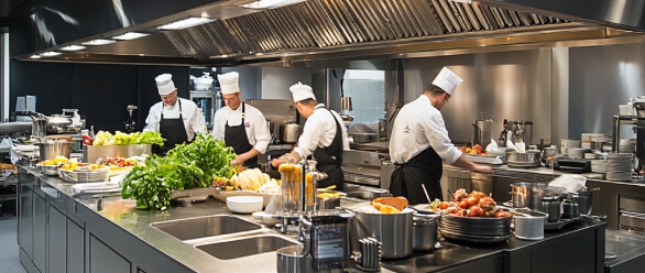 Hotels and hospitality kitchens